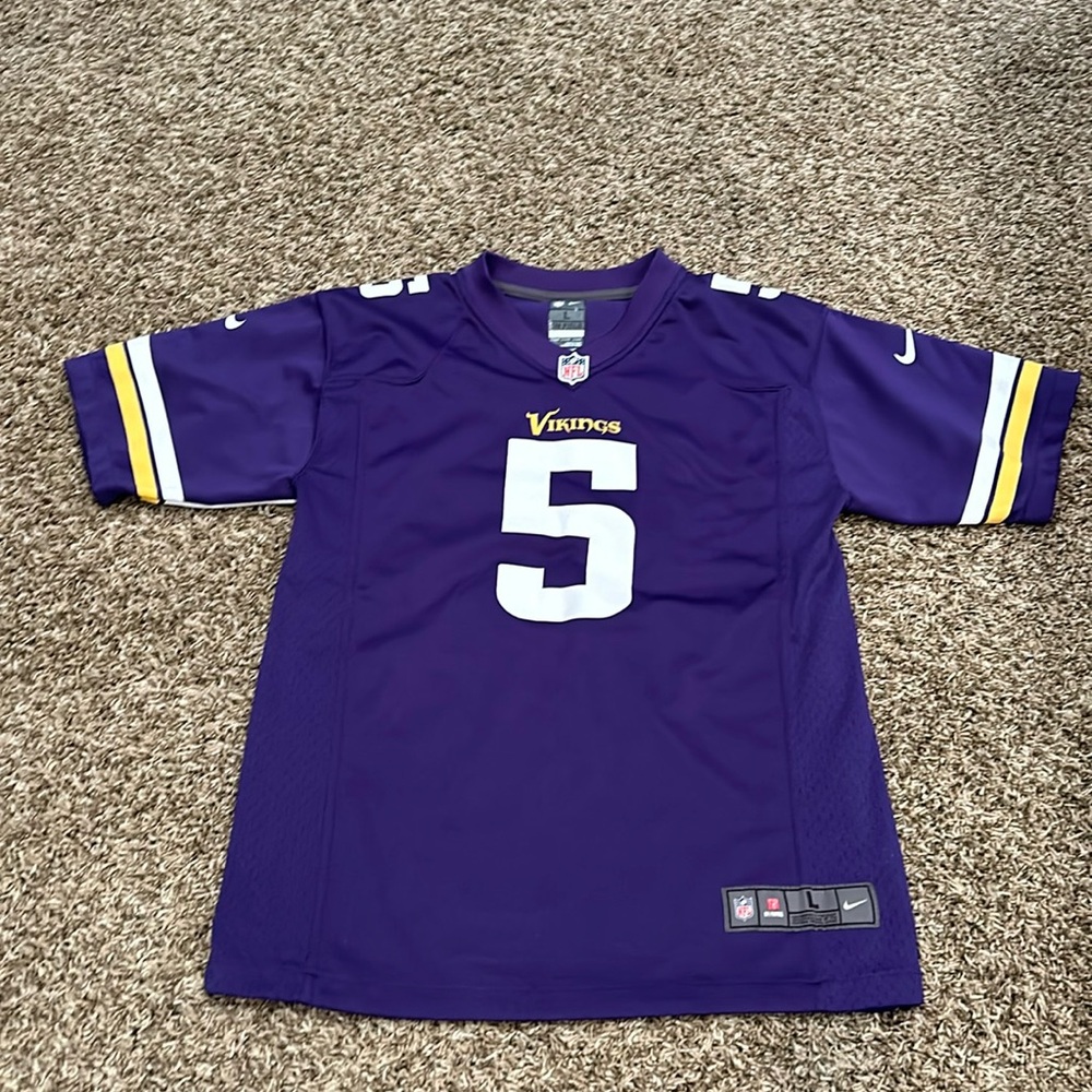 Nike & NFL Minnesota Vikings football jersey, Teddy Bridgewater #5